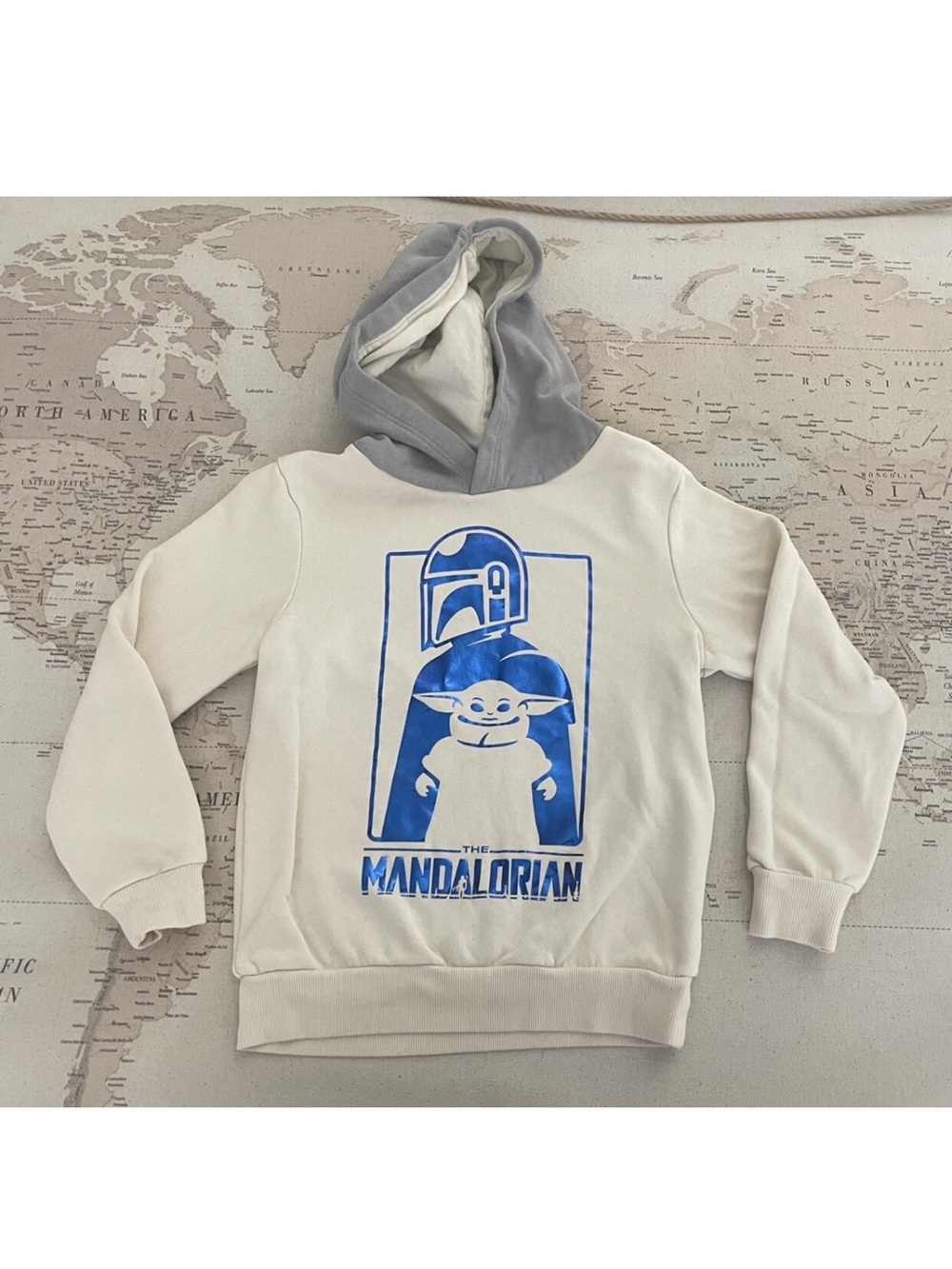 H&M Star Wars Mandalorian Hoodie Size 6X/7